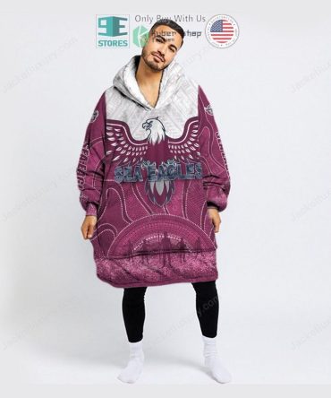 Best Manly Warringah Sea Eagles Hooded Blanet Hoodie