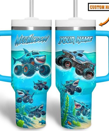 Megalodon Movies Custom Stanley Cup 40 Oz Tumbler With Handle