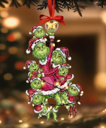 Mischievous Family Tree Ornament, Personalized Gifts For Family 02Qhti220925