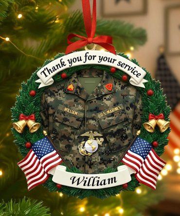 Honoring Heroes Military Christmas Ornament Personalized Gifts For Veterans 02Kiti200925