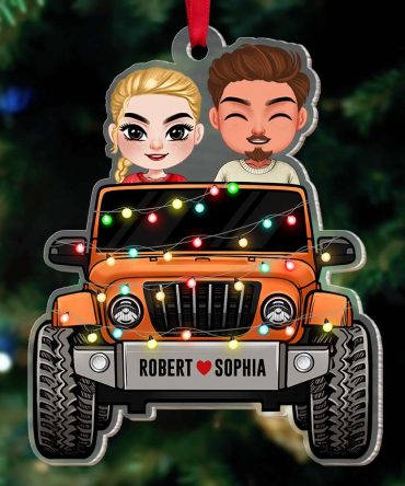 Personalized Gifts For Couple Christmas Ornament Happy Couple Travelling