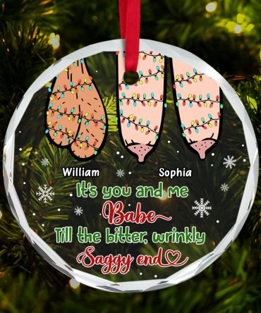 Naughty Couple Ornament - Booty & D*Ck -Personalized Gifts For Wife, Girlfriend