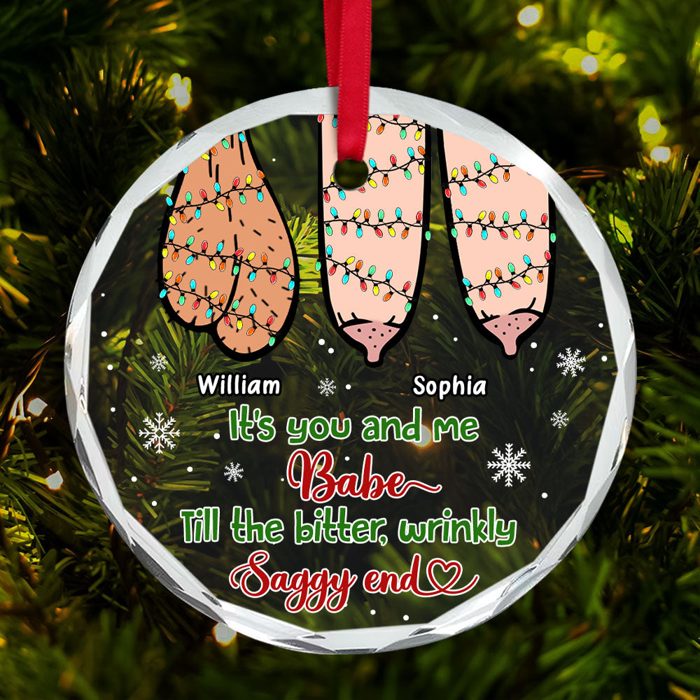 Naughty Couple Ornament - Booty & D*Ck -Personalized Gifts For Wife, Girlfriend