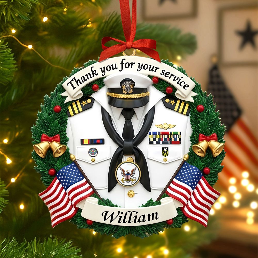 Military Appreciation Christmas Ornament Personalized Gifts For Veterans 03Kiti200925 - Image 2