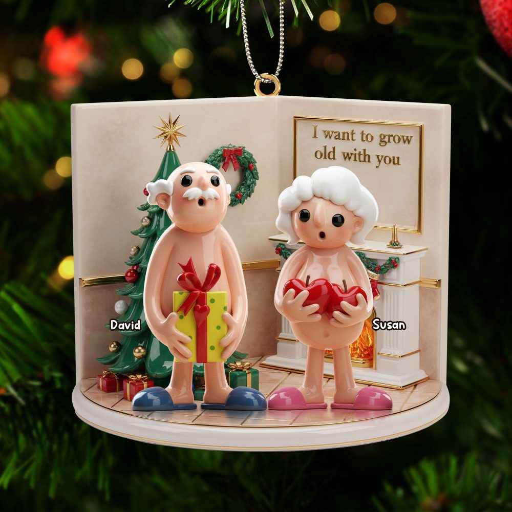 Personalized Gifts For Old Couple Christmas Ornament 04Nati221025 - Image 2