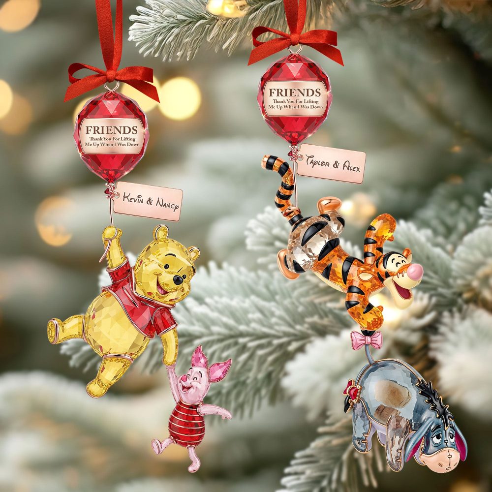 Good Friends Lift Each Other Up Ornament, Personalized Gifts For Friends 05Qhti220925 - Image 2
