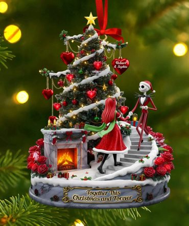 Forever Spooky Couple Ornament - Personalized Gifts For Couple 02Pati170925