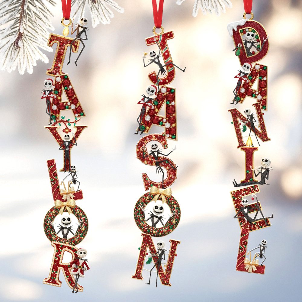 Custom Alphabet Letter Ornament Personalized Christmas Gifts 04Ohti251025 - Image 3