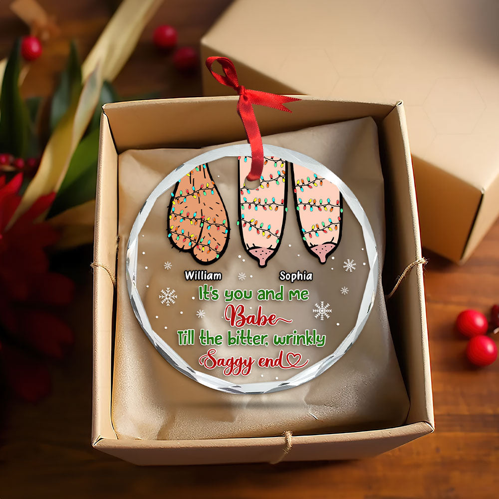 Naughty Couple Ornament - Booty & D*Ck -Personalized Gifts For Wife, Girlfriend - Image 2