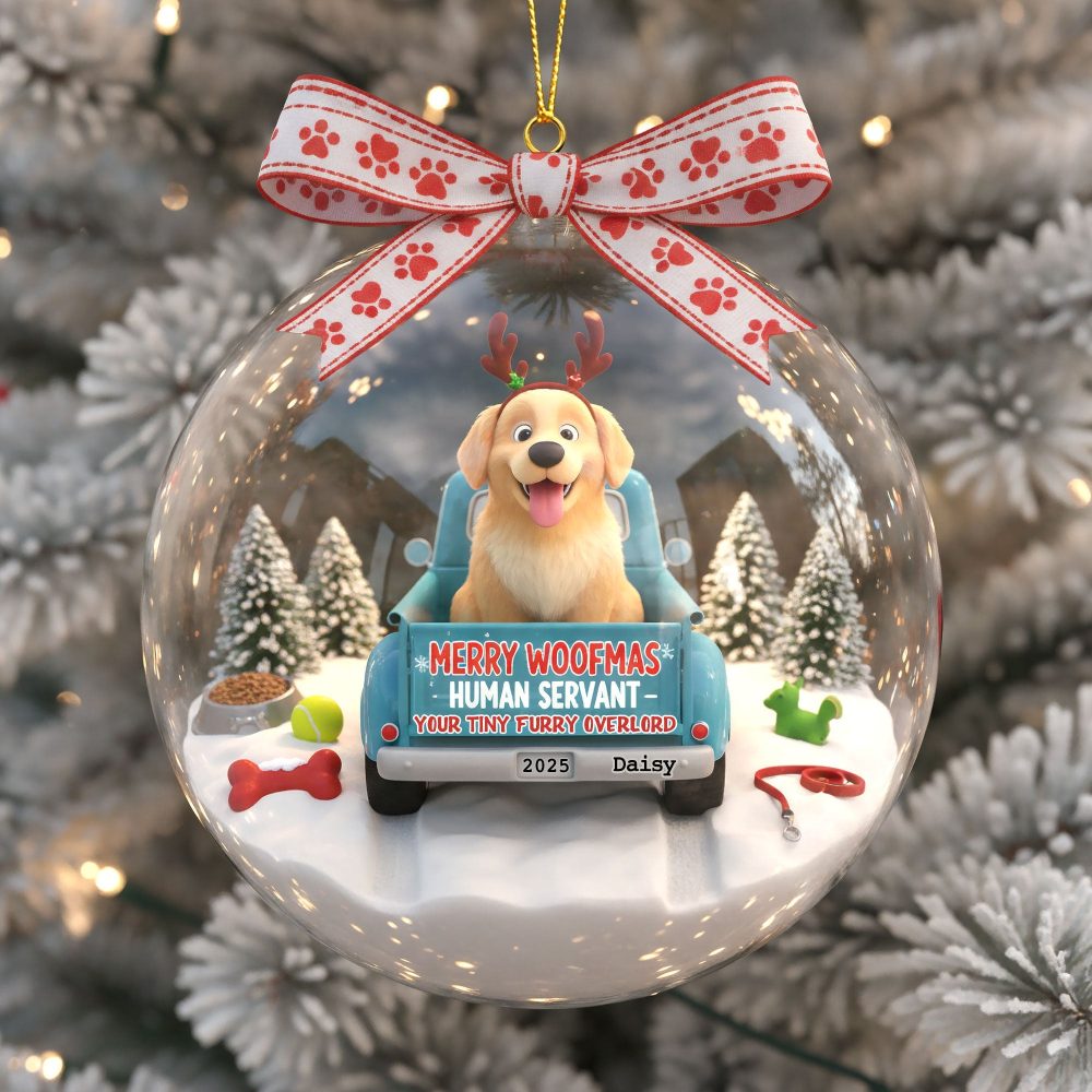 Cute Dog On The Car Ornament - Personalized Gifts For Dog Lovers 04Tgti011025 - Image 3