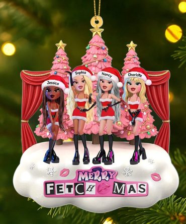 Baddie Christmas Gang Ornament, Personalized Gifts For Besties 03Qhti110925