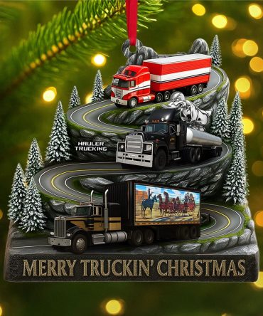 Classic Trucks Christmas Ornament, Personalized Gifts For Truckers 02Qhti150925