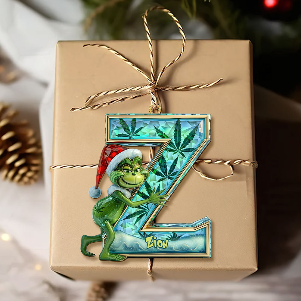 Funny Green Guy Ornament - Custom Letter Gifts For Loved Ones 01Tgti180925 - Image 4