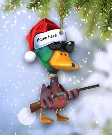 Personalized Gifts For Hunting Lovers Christmas Ornament Hunting Duck 09Qhqn0610