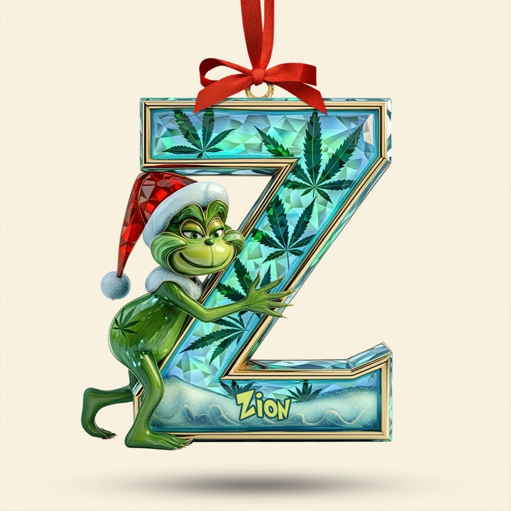 Funny Green Guy Ornament - Custom Letter Gifts For Loved Ones 01Tgti180925 - Image 3