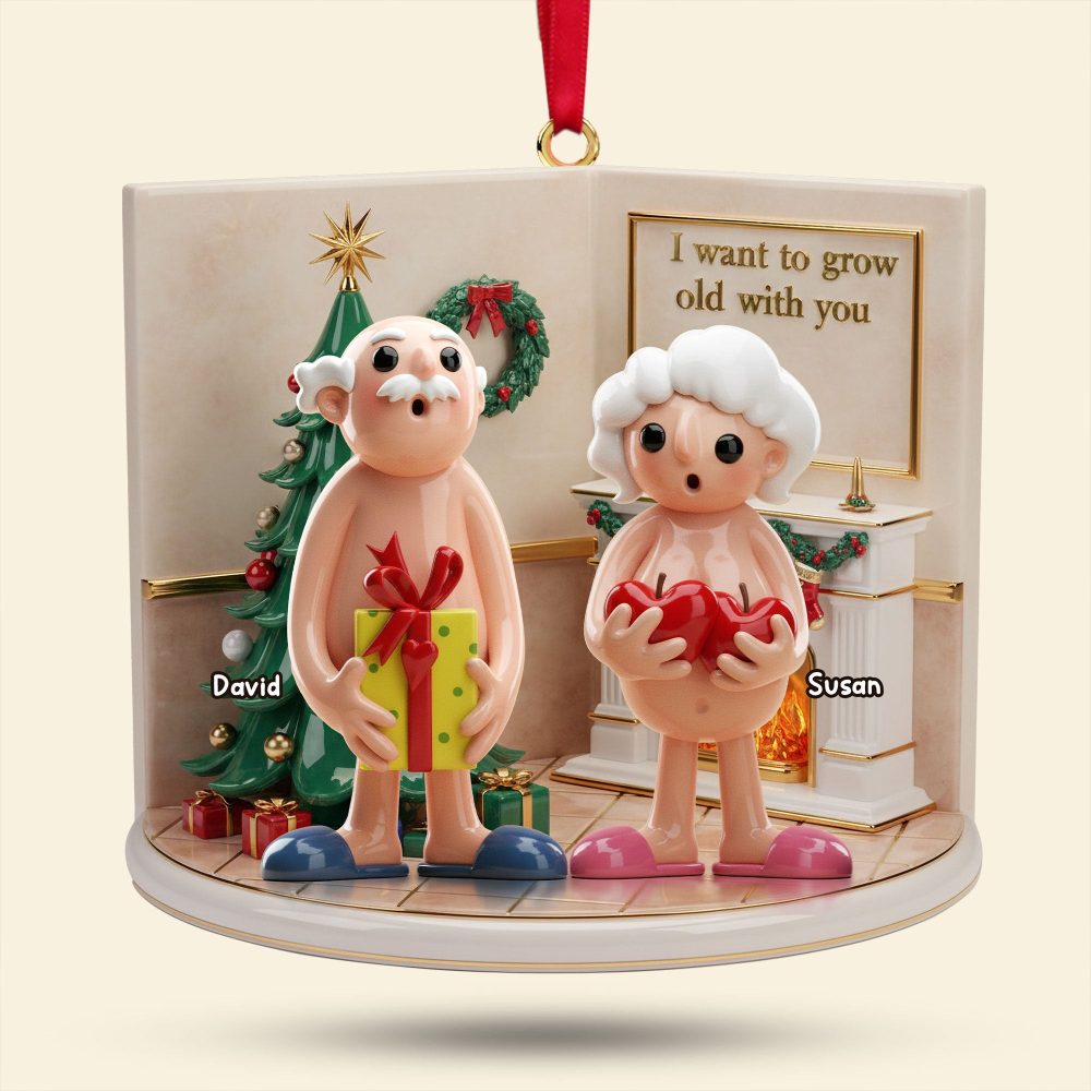 Personalized Gifts For Old Couple Christmas Ornament 04Nati221025 - Image 4