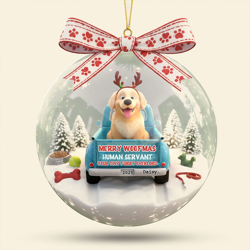 Cute Dog On The Car Ornament - Personalized Gifts For Dog Lovers 04Tgti011025 - Image 4
