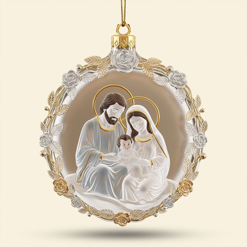 The Holy Family Ornament - Gifts For Family 01Pati080925 - Image 3