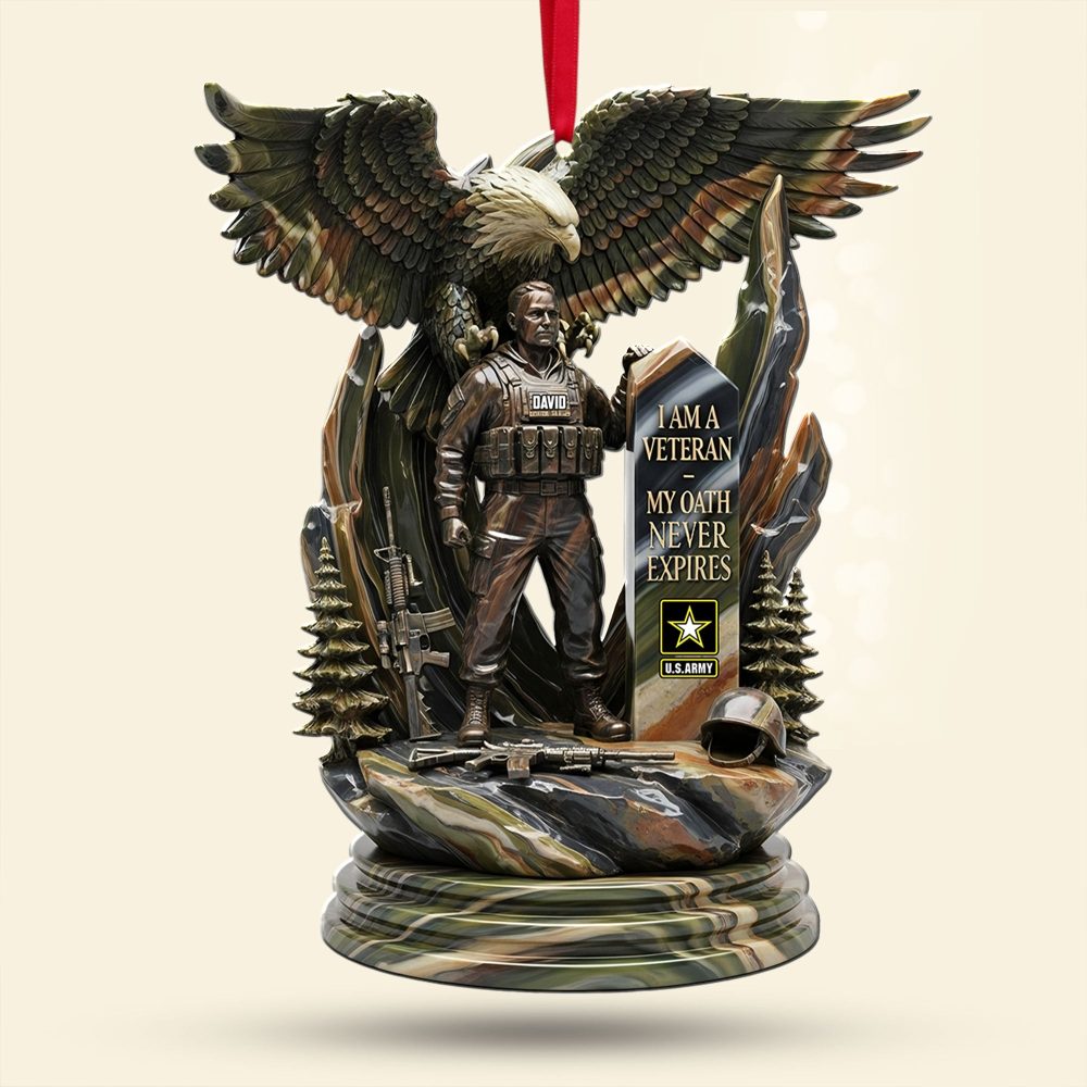Strong Veteran Ornament - Personalized Gifts For Veteran 06Tgti080925 - Image 3