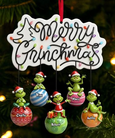 Playfull Hanging Together Ornament, Personalized Christmas Gifts For Family & Friends 02Qhti081025