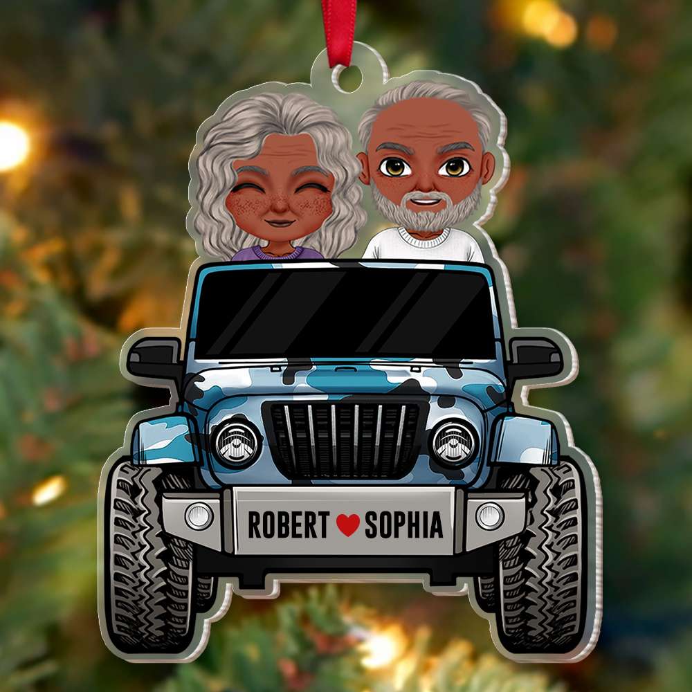 Personalized Gifts For Couple Christmas Ornament Happy Couple Travelling - Image 5