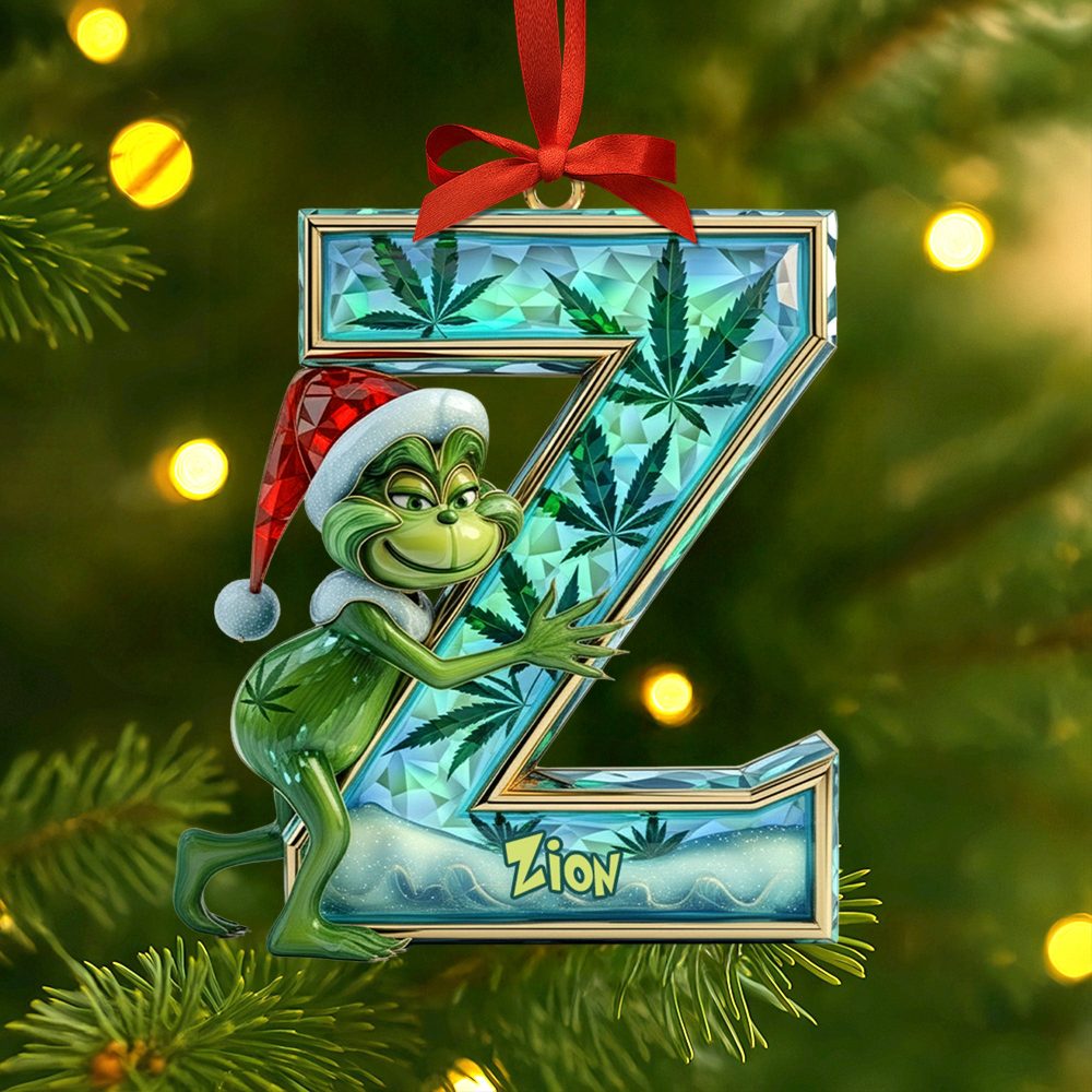 Funny Green Guy Ornament - Custom Letter Gifts For Loved Ones 01Tgti180925 - Image 2