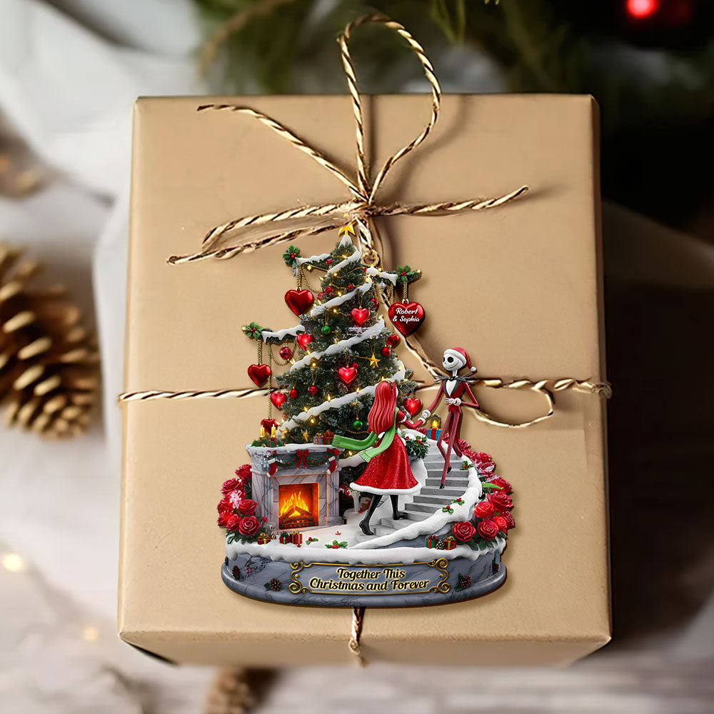 Forever Spooky Couple Ornament - Personalized Gifts For Couple 02Pati170925 - Image 3