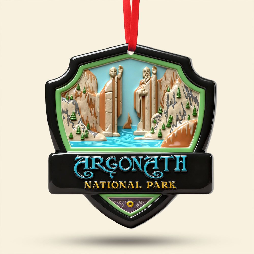 Fantasy Location Shield Ornament - Personalized Gifts For Movie Fans 03Qhti081025 - Image 4
