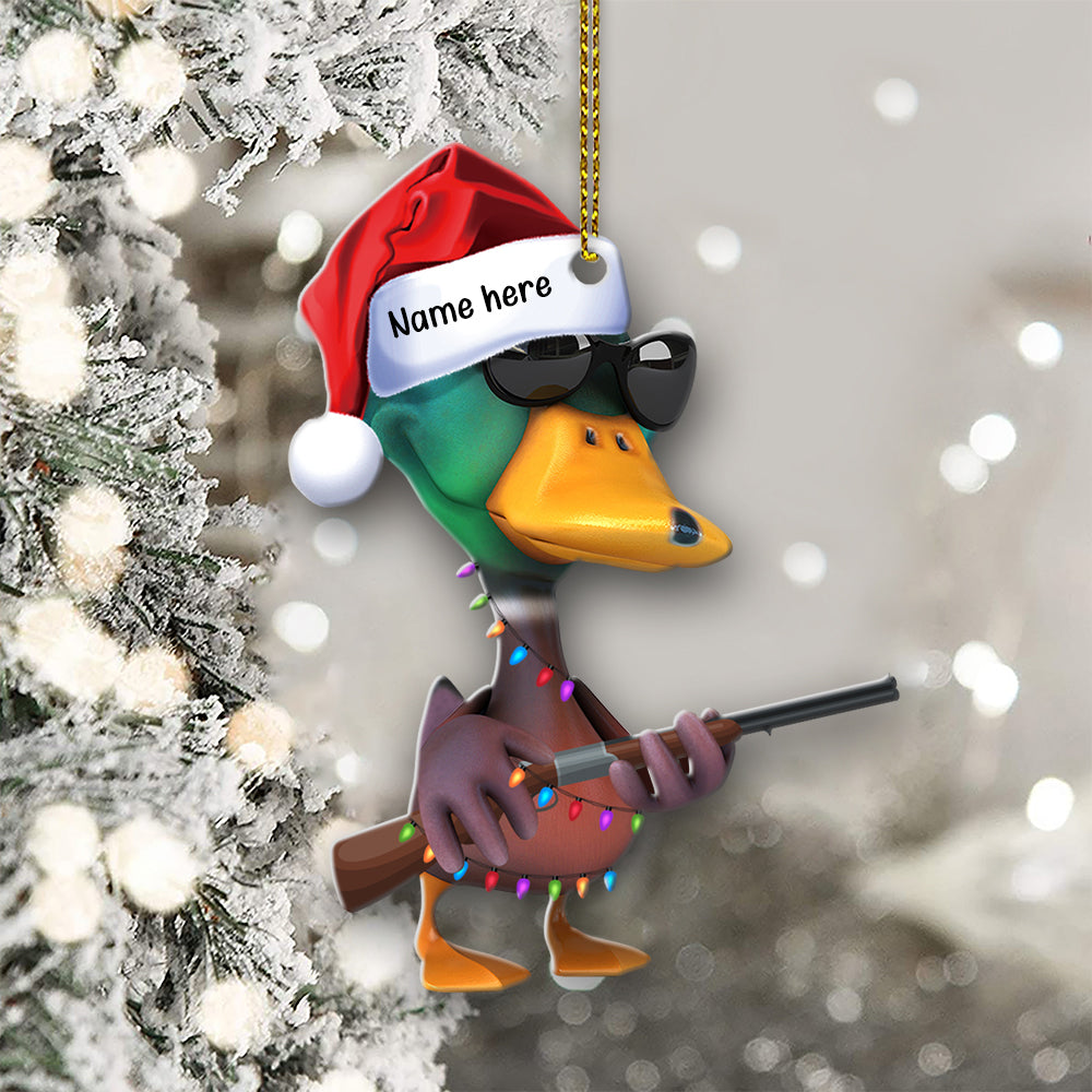 Personalized Gifts For Hunting Lovers Christmas Ornament Hunting Duck 09Qhqn0610 - Image 2