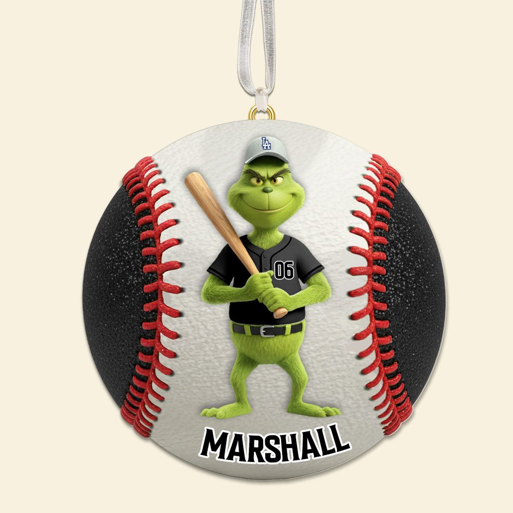 Softball Green Monster Ornament - Personalized Gifts For Sport Lover Christmas Ornament 01Ohmg041025 - Image 3