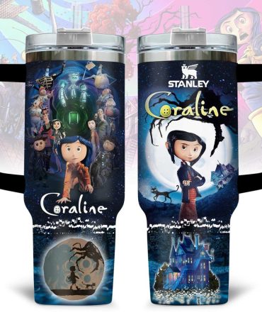 Coraline Custom Stanley Cup 40 Oz Tumbler With Handle