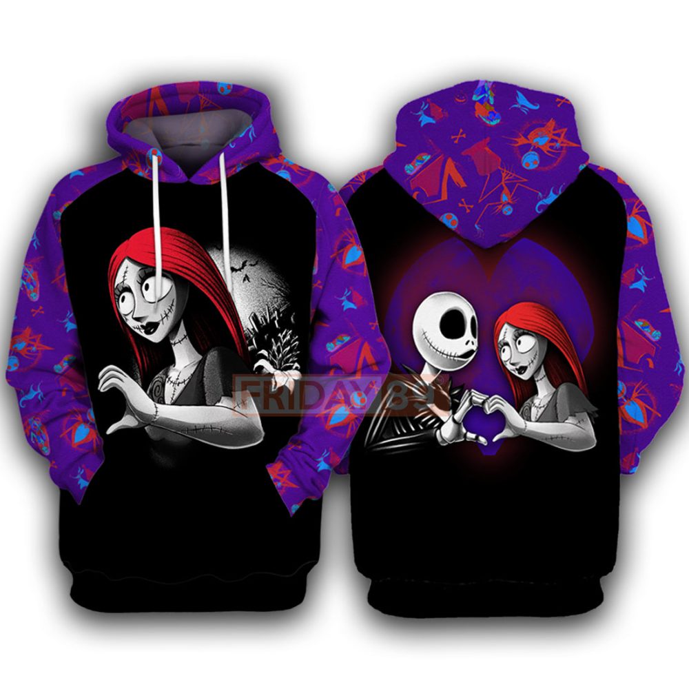 Tnbc T-Shirt Sally - Nightmare Matching Couple T-Shirt Dn Hoodie Shirt