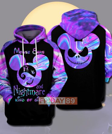 Tnbc T-Shirt Mouse Ears And Nightmare Kind Of Girl T-Shirt Dn Hoodie