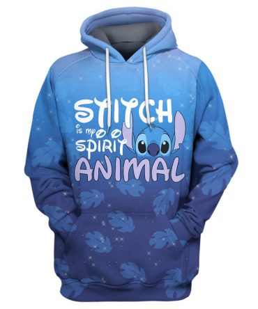 Stitch T-Shirt Stitch Is My Spirit Animal T-Shirt Awesome Disney Hoodie