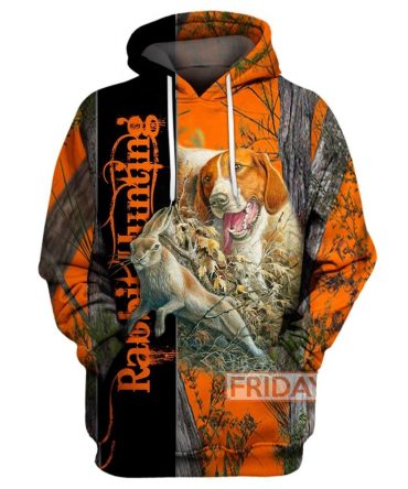 Hunting Hoodie Rabbit Hunting - Hunting Dog T-Shirt Hunting Shirt
