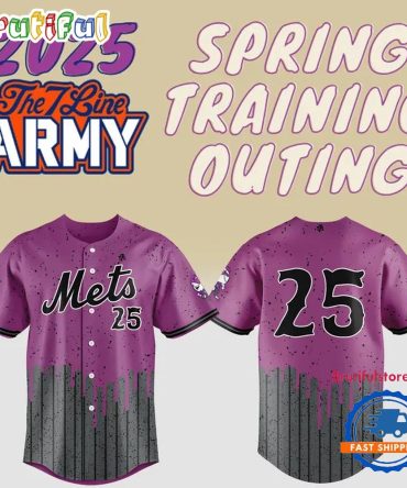 New York Mets 2025 The 7 Line Army Spring Training Outing Baseball Jersey