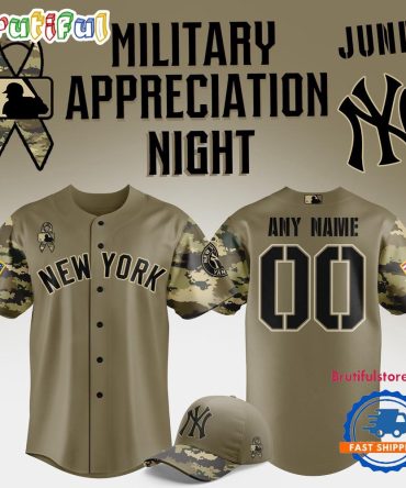 New York Yankees Mlb Military Appreciation Night 2025 Baseball Jersey