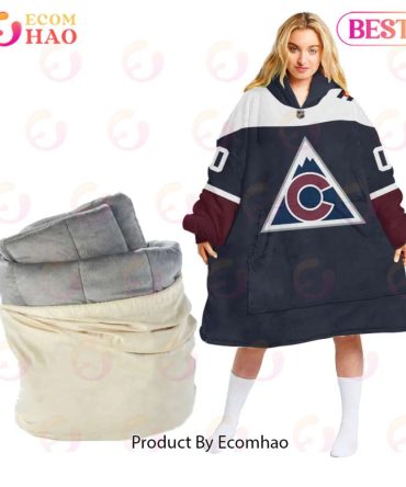 Nhl Colorado Avalanche Personalized Oodie Blanket Hoodie Snuggie Hoodies For All Family