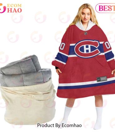 Nhl Montreal Canadiens Personalized Oodie Blanket Hoodie Snuggie Hoodies For All Family