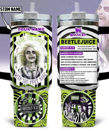 Beetlejuice Movies Custom Stanley Cup 40 Oz Tumbler With Handle