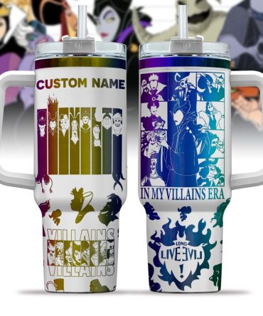 Disney Villains Cartoon Custom Stanley Cup 40 Oz Tumbler With Handle