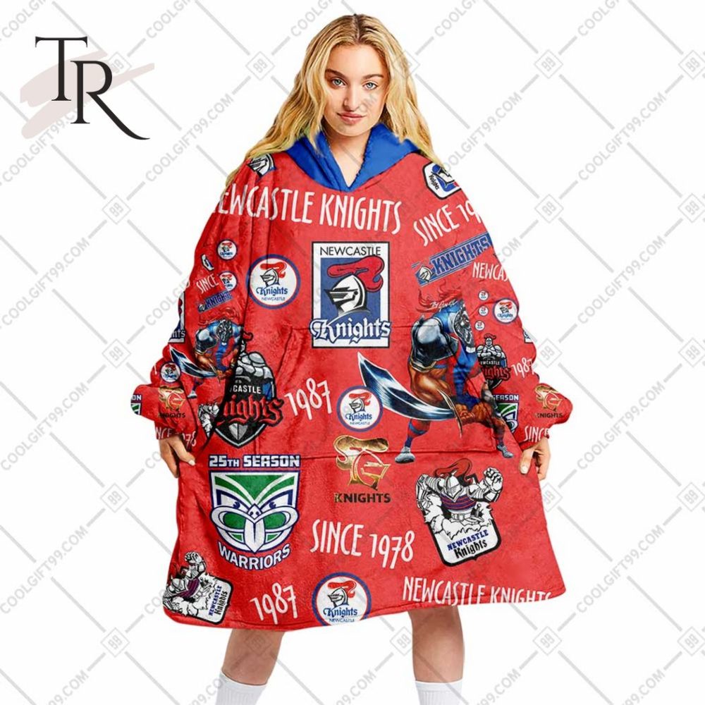 Nrl Newcastle Knights Season Logo Oodie Blanket Hoodie