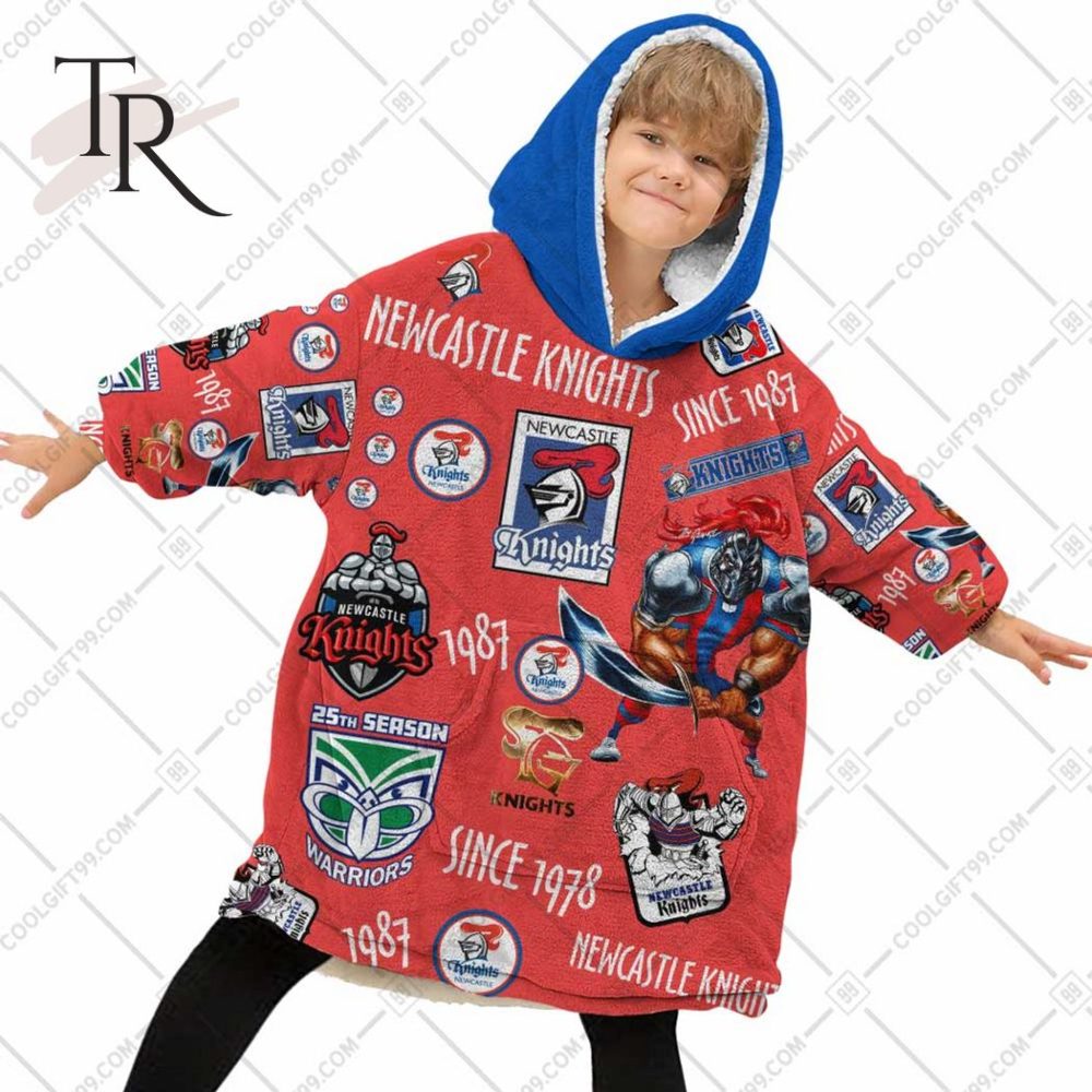 Nrl Newcastle Knights Season Logo Oodie Blanket Hoodie - Image 2