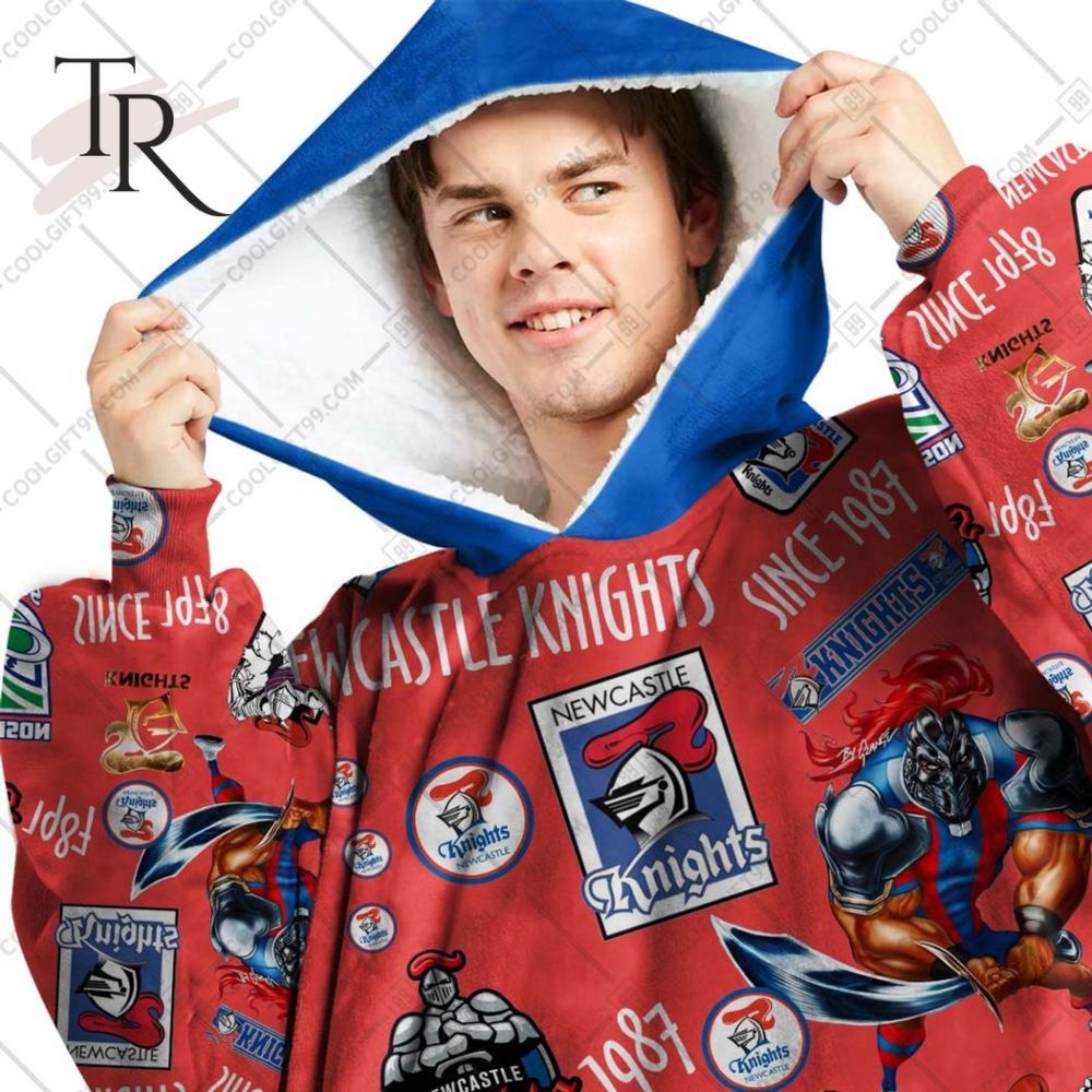 Nrl Newcastle Knights Season Logo Oodie Blanket Hoodie - Image 4