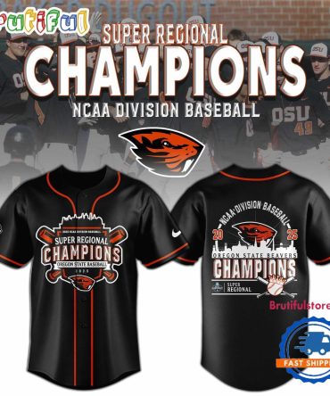 Oregon State Beavers 2025 Ncaa Division Baseball Super Regionals Champions Jersey Shirt