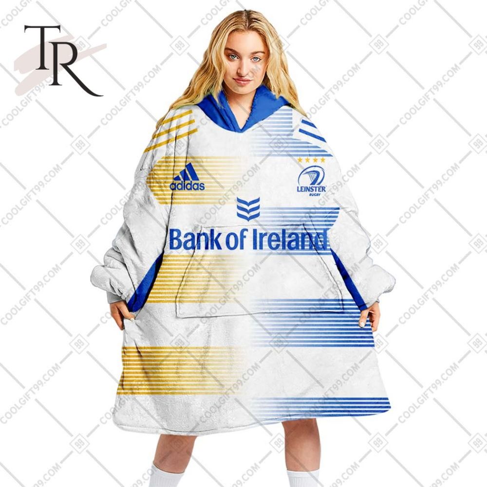 Personalized Irfu Leinster Rugby 2023 Away Jersey Style Oodie, Flanket, Blanket Hoodie, Snuggie