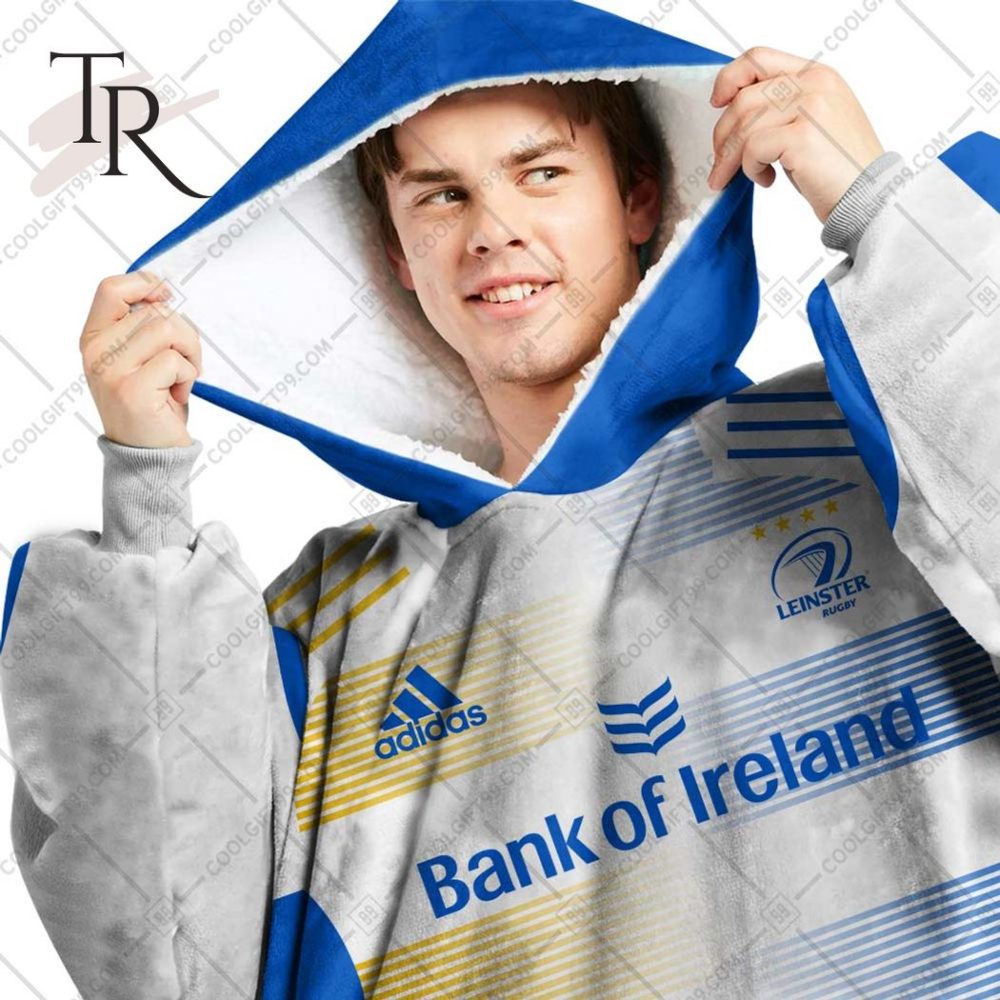 Personalized Irfu Leinster Rugby 2023 Away Jersey Style Oodie, Flanket, Blanket Hoodie, Snuggie - Image 2
