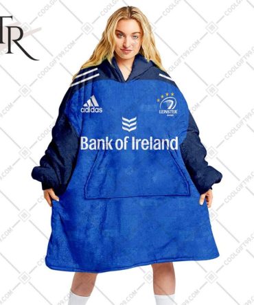 Personalized Irfu Leinster Rugby 2023 Home Jersey Style Oodie, Flanket, Blanket Hoodie, Snuggie