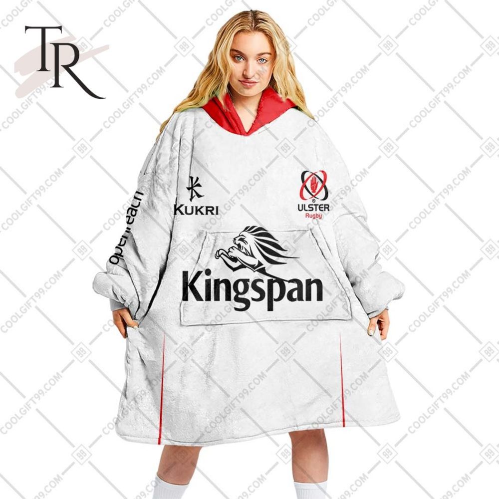 Personalized Irfu Ulster Rugby 2023 Home Jersey Style Oodie, Flanket, Blanket Hoodie, Snuggie