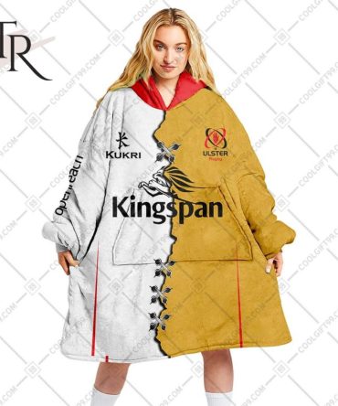 Personalized Irfu Ulster Rugby 2023 Mix Jersey Style Oodie, Flanket, Blanket Hoodie, Snuggie